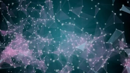 Blue background with abstract animation for presentations