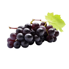 Wall Mural - bunch of grapes isolated on white