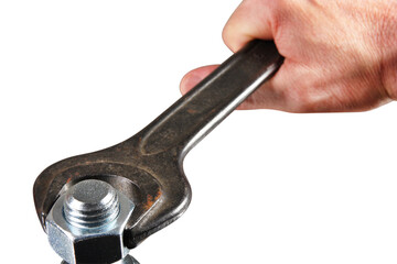 Tightening Loosening a Nut by Wrench