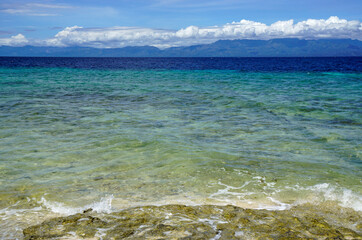 Wall Mural - scenic coast of cebu island on the philippines