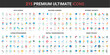 © lembergvector - Science digital technology and hightech smart devices color flat icons set vector illustration. Abstract innovation pictograms with AI control and automation, simple design for mobile and web apps