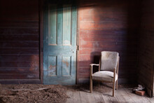 Old Chair In Abandoned House