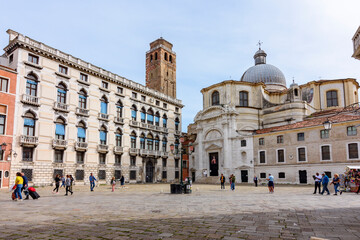 Poster - Chiesa (church) dei Santi Geremia e Lucia on Campo San Geremia square in Cannaregio district, Venice, Italy