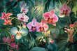 Orchideen im Regenwald