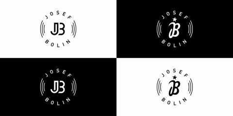 Wall Mural - JB initials logo designs, simple and easy to use. vector EPS 10.