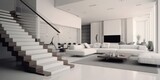 Fototapeta  - Chic Modern Living Room Interior AI Generated