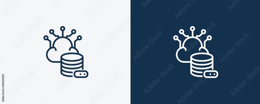 storage icon. Outline storage icon from artificial intellegence ...