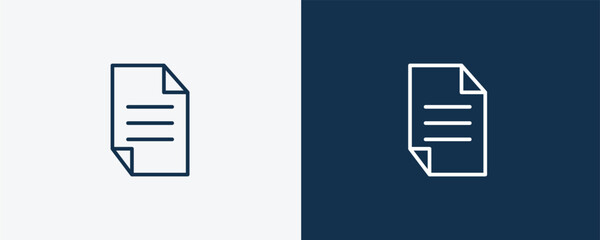 Wall Mural - page icon. outline page icon from information technology collection. linear vector isolated on white