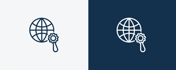 Wall Mural - optimization icon. outline optimization icon from information technology collection. linear vector i