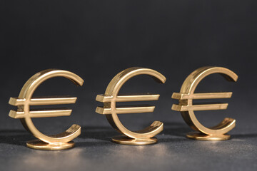 Poster - Euro argent banque monnaie logo