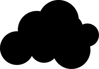 Wall Mural - cloud shape design element