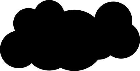 Wall Mural - cloud shape design element