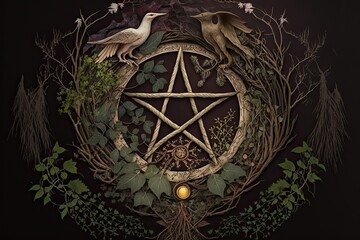 natural magic: spells, enchantments. green witchcraft. magic of nature. magic rituals and practical 