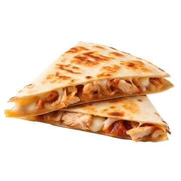 Wall Mural -  - chicken quesadilla isolated on transparent background