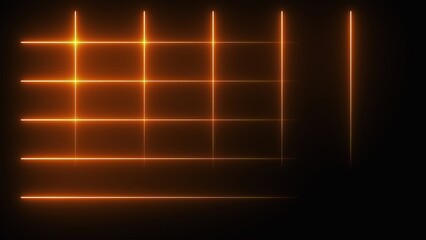 Wall Mural - Bright neon grid