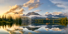 Sunset Over Lake