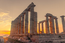 Ruins Of The Temple Of Poseidon