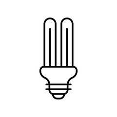 Poster - Eco Bulb icon vector stock illustration.