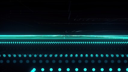 Digital abstract data maze