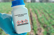  A blue crystalline compound used as a fungicide, herbicide, and pesticide in agriculture. It can also be used as a fertilizer supplement to treat copper deficiency in soils.