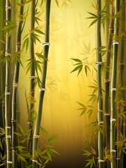  bamboo forest background. Generative AI. 