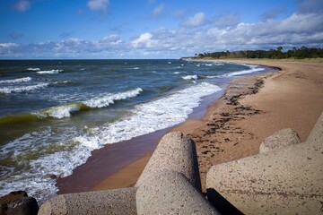 Wall Mural - Seascape. Baltic Sea. Sunny weather.