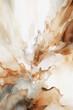 Neutral watercolor background. Beige and brown abstract texture. Generative AI.
