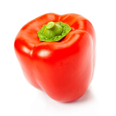 Wall Mural - Sweet red pepper isolated on white background