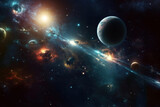 Fototapeta  - Background of galaxy and stars -Ai
