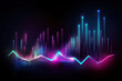 © Schizarty - Business economic graph neon, Generative AI