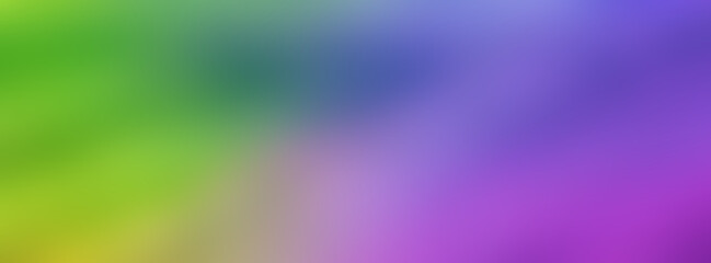 green and purple gradient background. various abstract spots. long banner. template for your busines