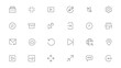 © RI Rafiq - Pixel Perfect. Basic User Interface Essential Set. Line Outline Icons. For App, Web, Print. Editable Stroke. Pixel Stroke Wide with Round Cap and Round Corner