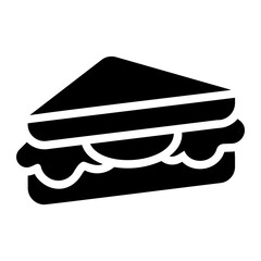 Wall Mural - sandwich solid icon