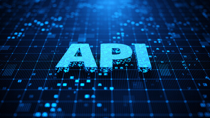 Wall Mural - api application programming interface. technology and software development concept