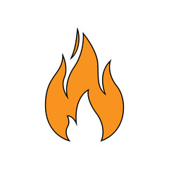 Wall Mural - Fire icon vector. flames illustration sign. light sign or symbol.