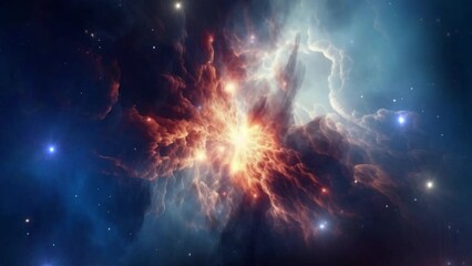 Wall Mural - Beautiful nebula in space - stars - galaxy - cosmos - Concept Art