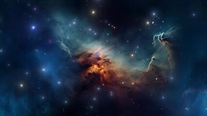 Wall Mural - Beautiful nebula in space - stars - galaxy - cosmos - Concept Art