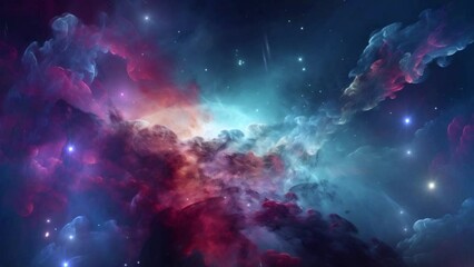 Wall Mural - Beautiful nebula in space - stars - galaxy - cosmos - Concept Art