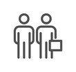 © PaleStudio - Business people and human resources related icon outline and linear symbol.