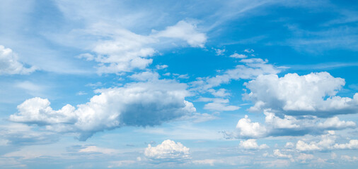 Wall Mural - blue sky with white clouds.