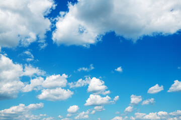 Wall Mural - blue sky with white clouds.