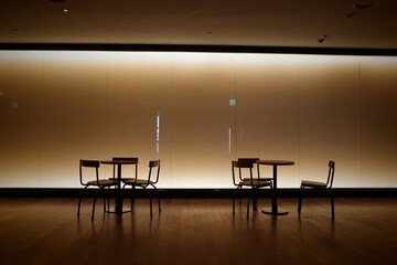 interior of a cafe