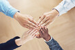 © Ruan J/peopleimages.com - Link, high five or hands of business people winning with support for faith, motivation or planning in office. Teamwork, winners or above of employees in collaboration with hope or mission together