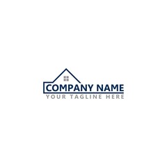 Wall Mural - Real estate logo template design for business company isolated on white background