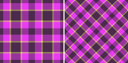 Textile seamless pattern. Fabric check tartan. Texture background plaid vector.