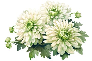 Wall Mural - Amazing and classy image of chrysanthemum flower