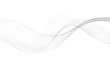 © lesikvit - Transparent wavy lines on a white background.Abstract waves background.