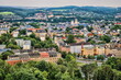 plauen, deutschland - stadtpanorama mit blick vom bärensteinturm