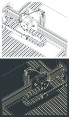 Wall Mural - CNC router close up