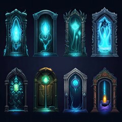 fantasy door portal game ai generated